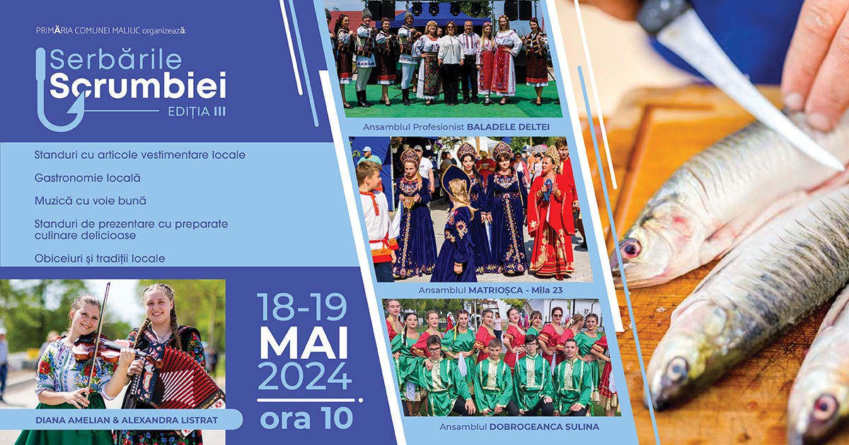 Festivalul Serbările Scrumbiei editia 3: Tradiții și Cultură în Delta Dunării