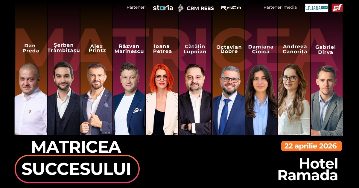 Matricea Succesului: evenimentul care aduce împreună antreprenorii din imobiliare, credite și asigurări